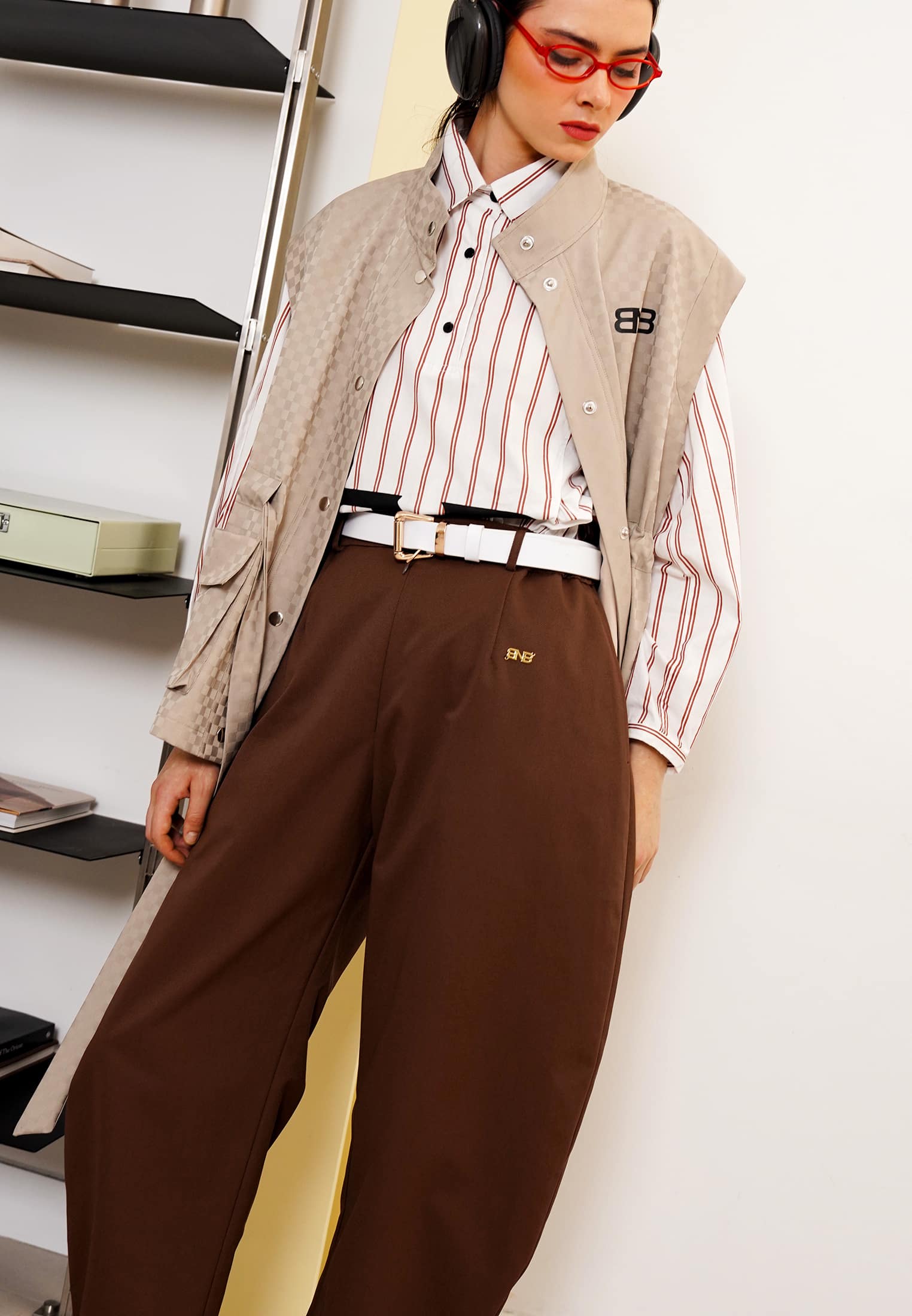 BNB Cortland Pants - Brown - Image 5
