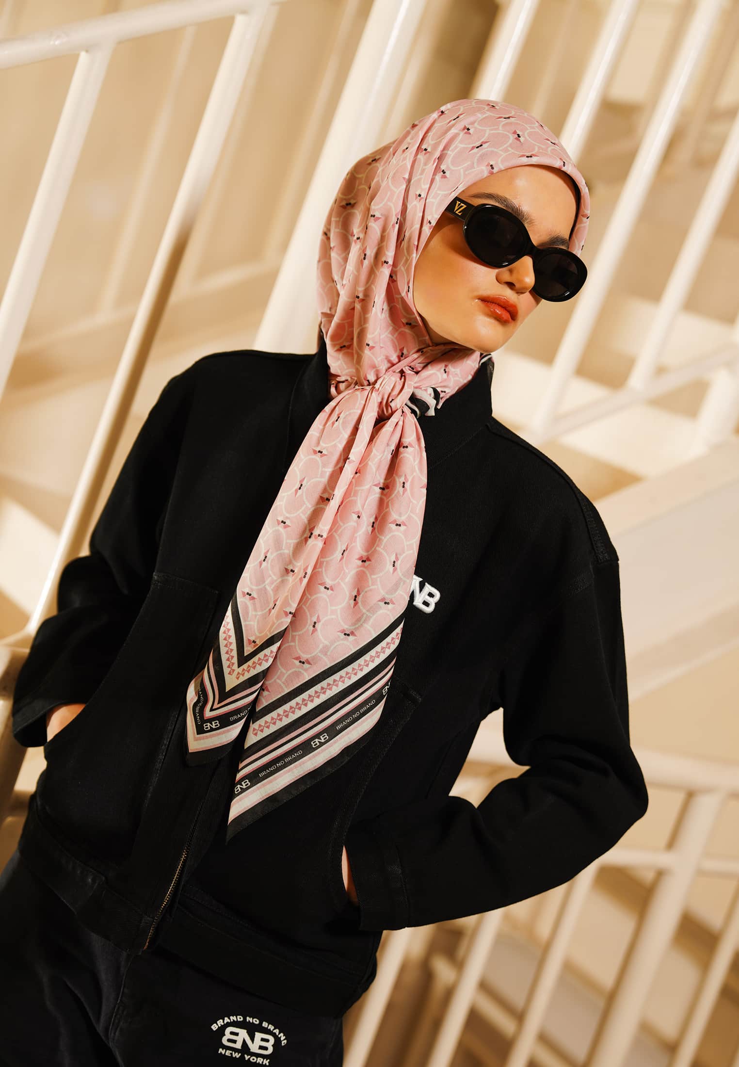 BNB Signaire Scarf - Seashell Pink
