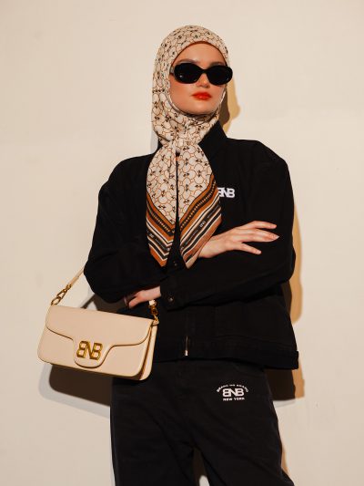BNB Signaire Scarf - White Cream
