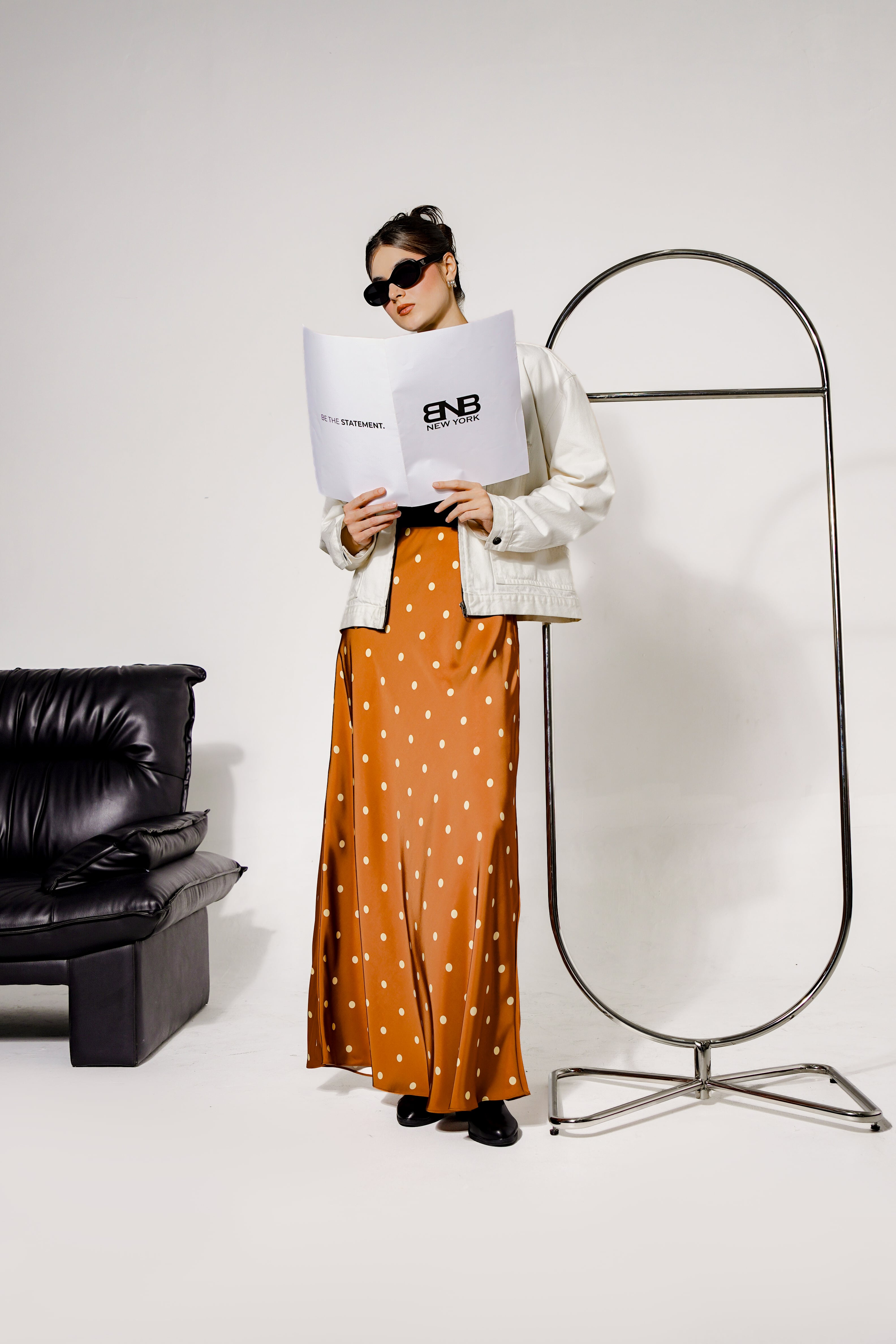 BNB Tottenville Skirt - Caramel - Image 3