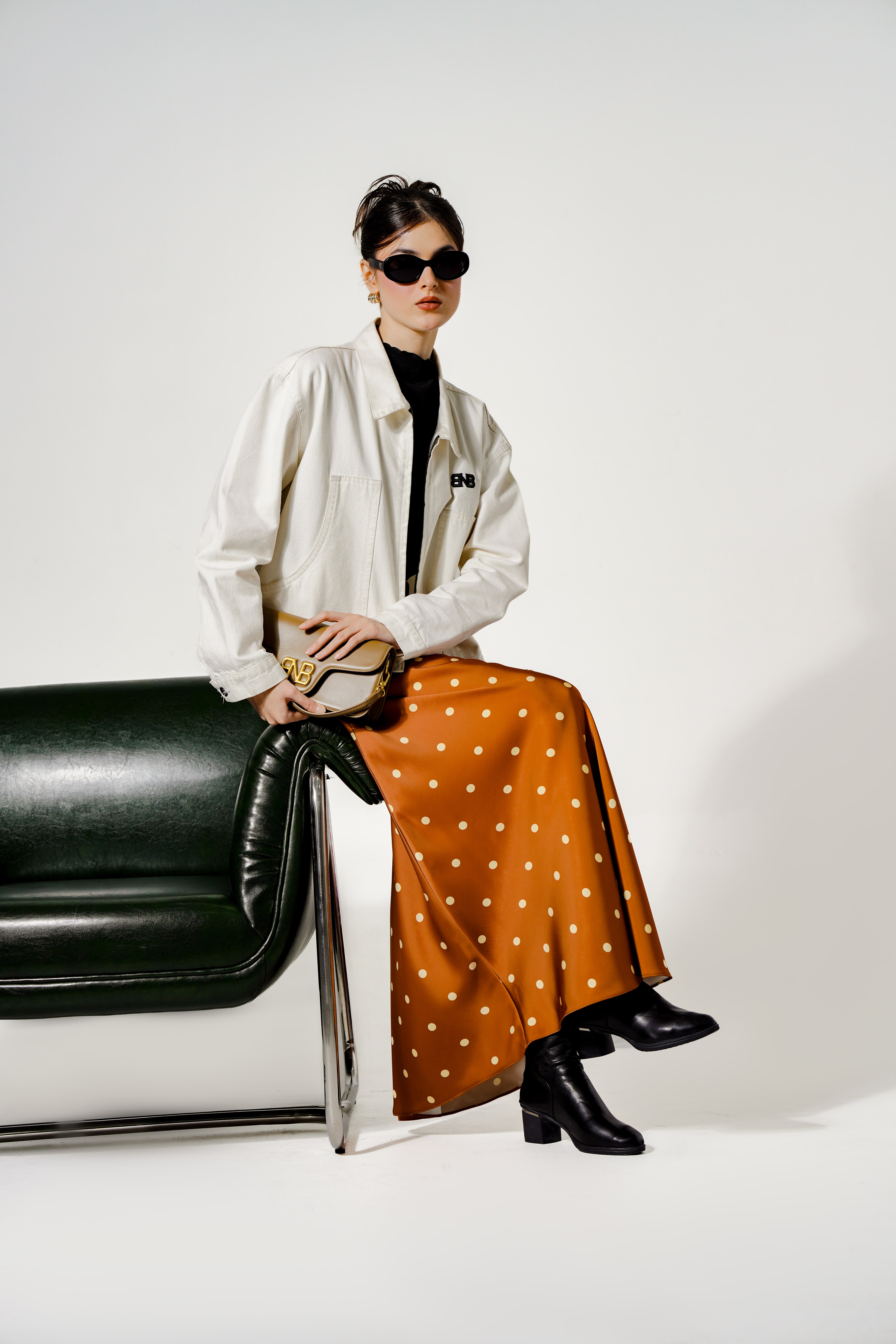 BNB Tottenville Skirt - Caramel - Image 6