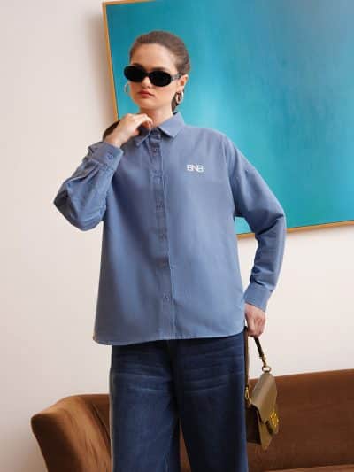 BNB Barclay Top - Denim Blue